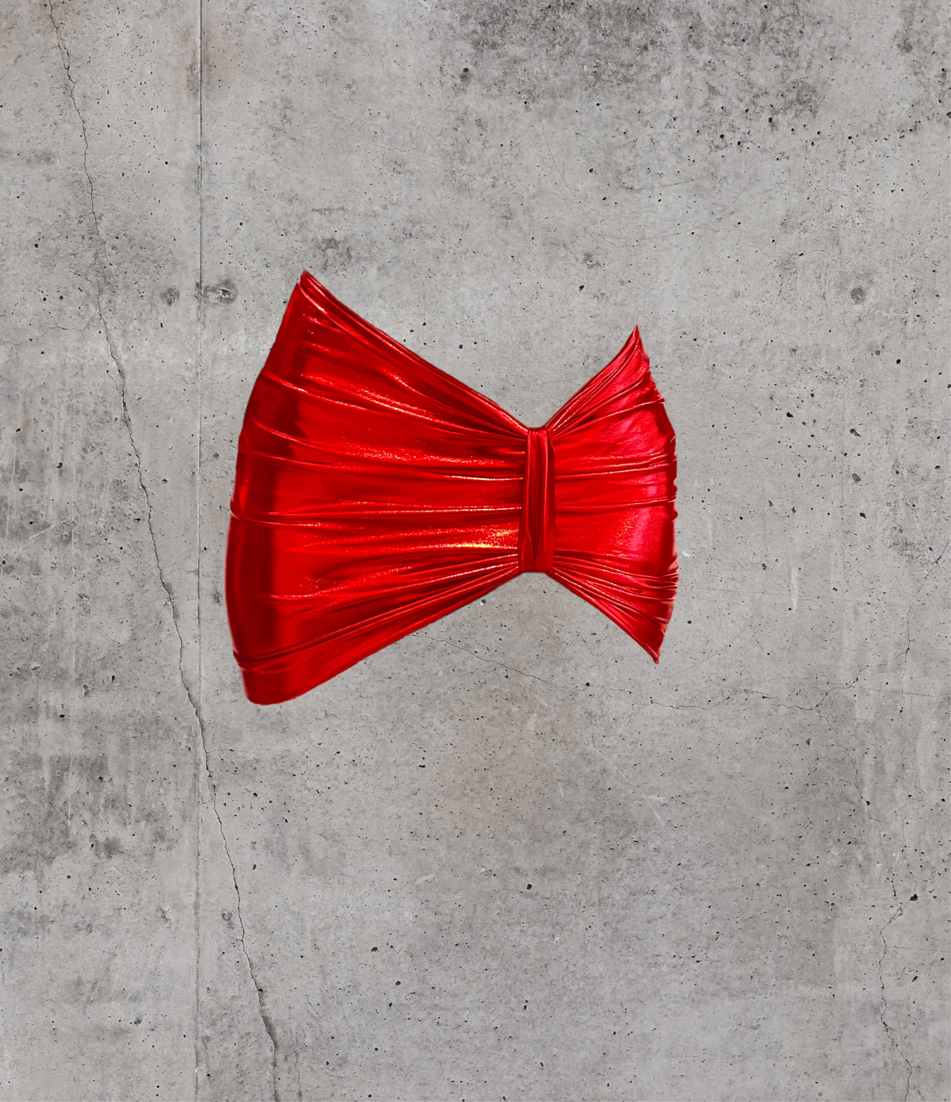 Red Jellybean Micro Mini Skirt